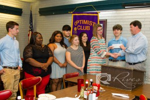 DTOC President Daniel Stewart Presents A Check to the NE Lauderdale FBLA Students